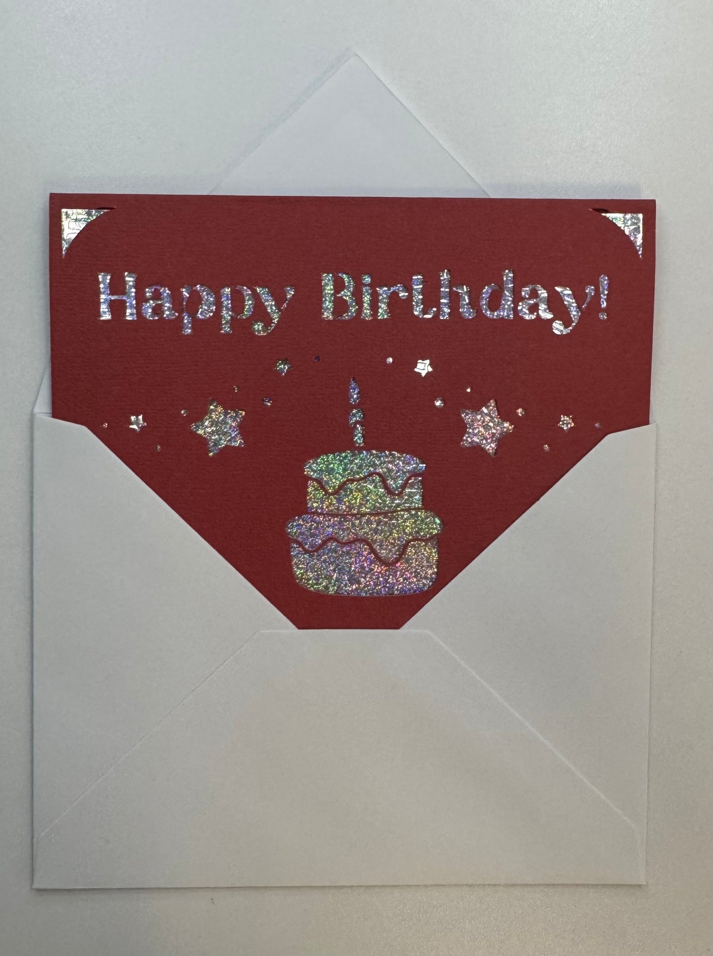 Birthday Card - Cake & Stars